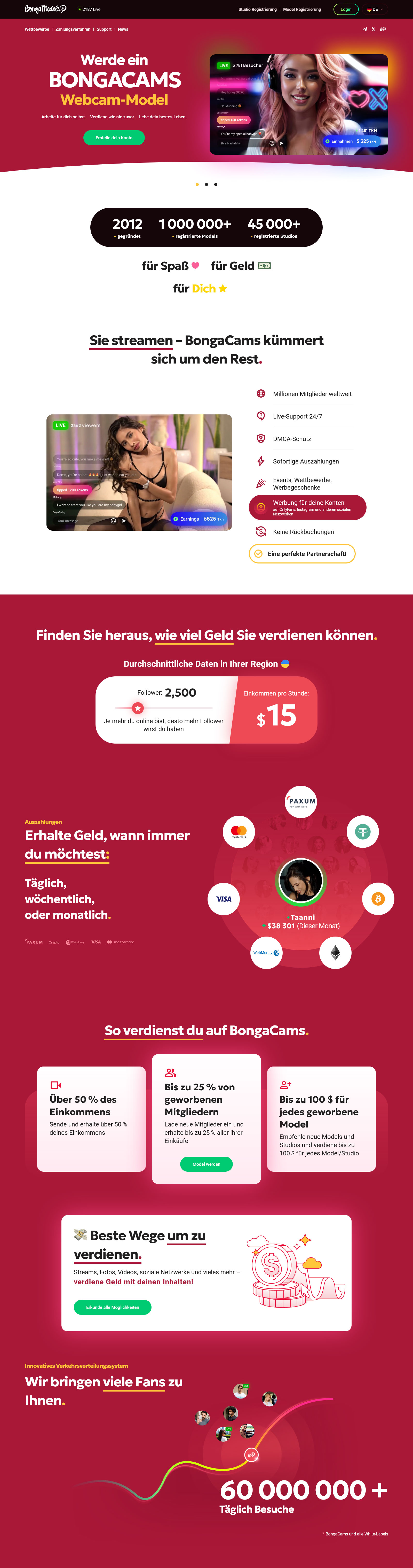 ARBEITE BEQUEM VON ZUHAUSE ALS WEBCAM-MODEL FÜR MÄNNER UND FRAUEN, OHNE ERFAHRUNG ERFORDERLICH